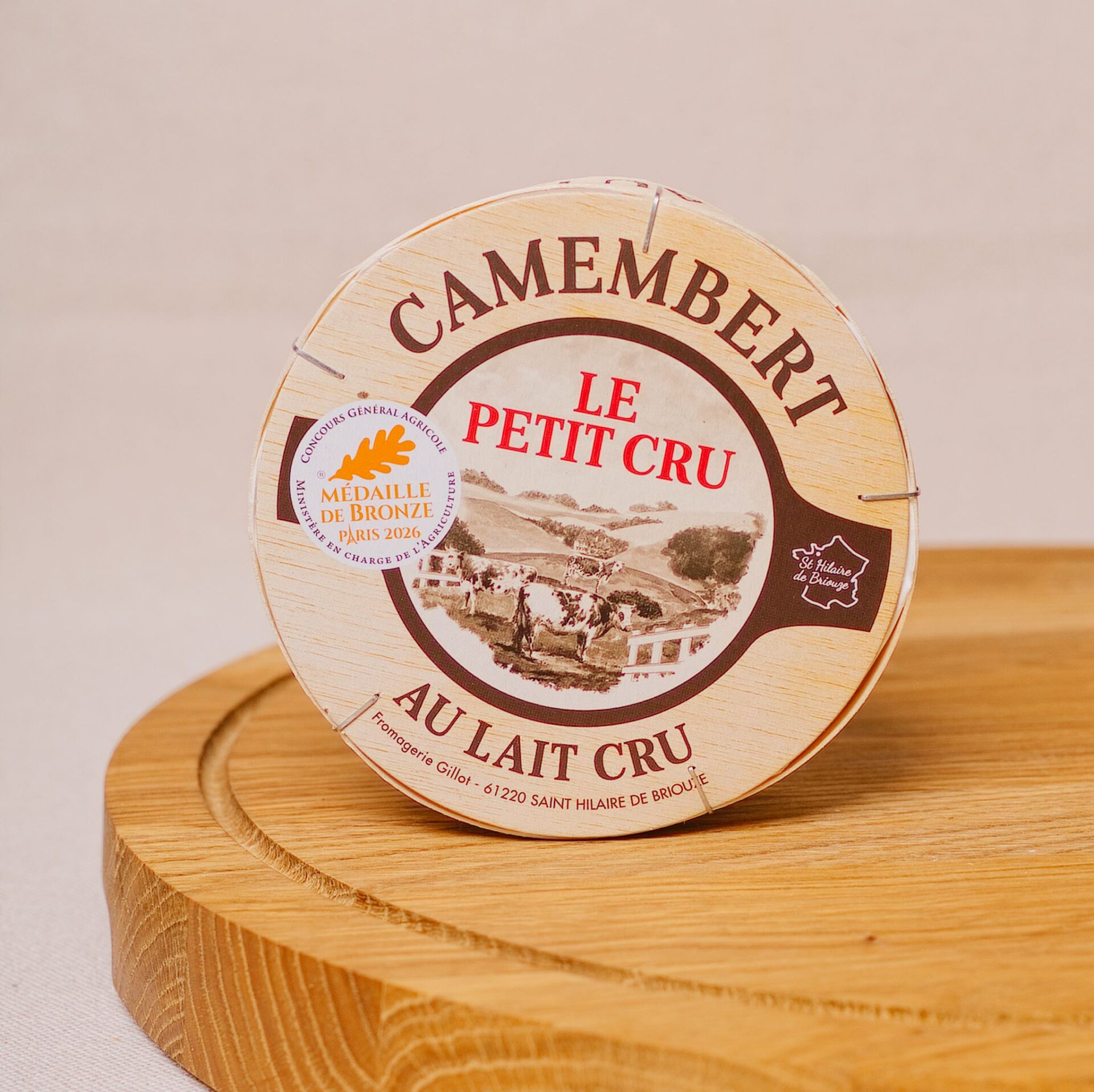 Ser francuski Camembert Petit Normand Lait Cru 250g