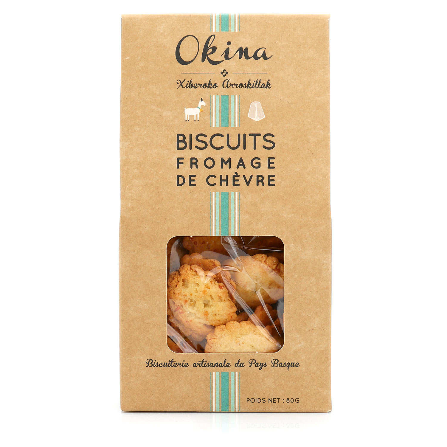 Krakersy z serem kozim 80 g