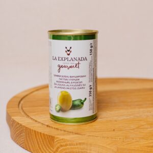 Zielone oliwki faszerowane pastą jalapeño 350g