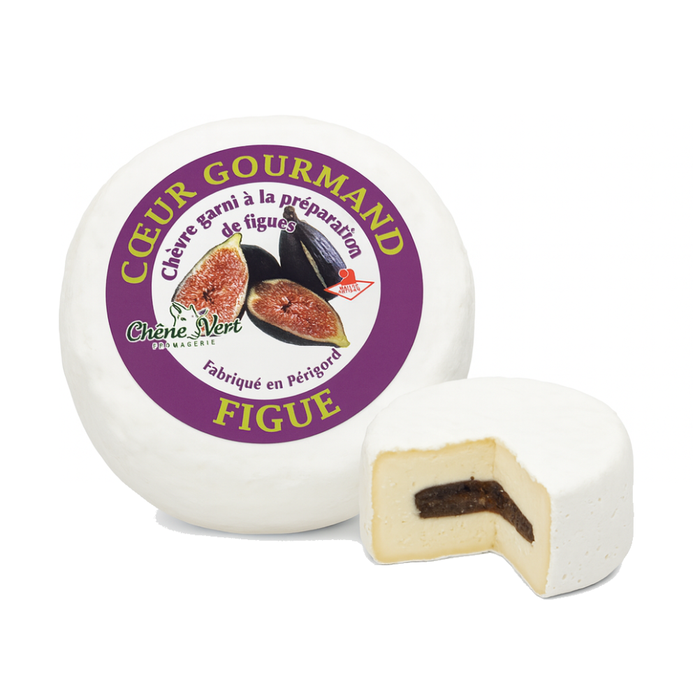 Ser francuski Coeur Gourmand Fig – ser kozi z nadzieniem figowym 80 g