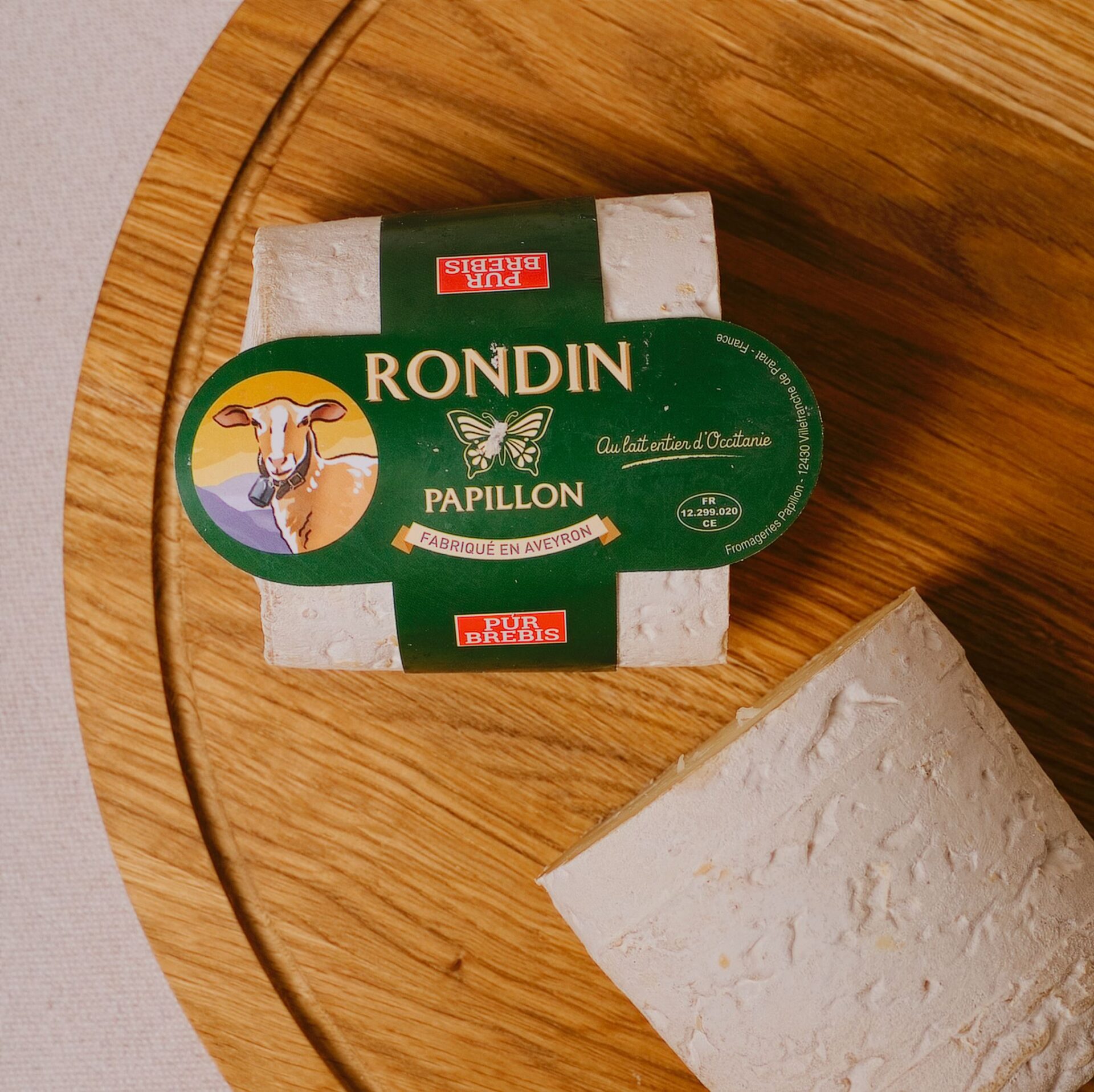 Ser francuski Rondin Brebiss Papillon 3 miesięczny / Francuski ser owczy dojrzewający - obrazek 2
