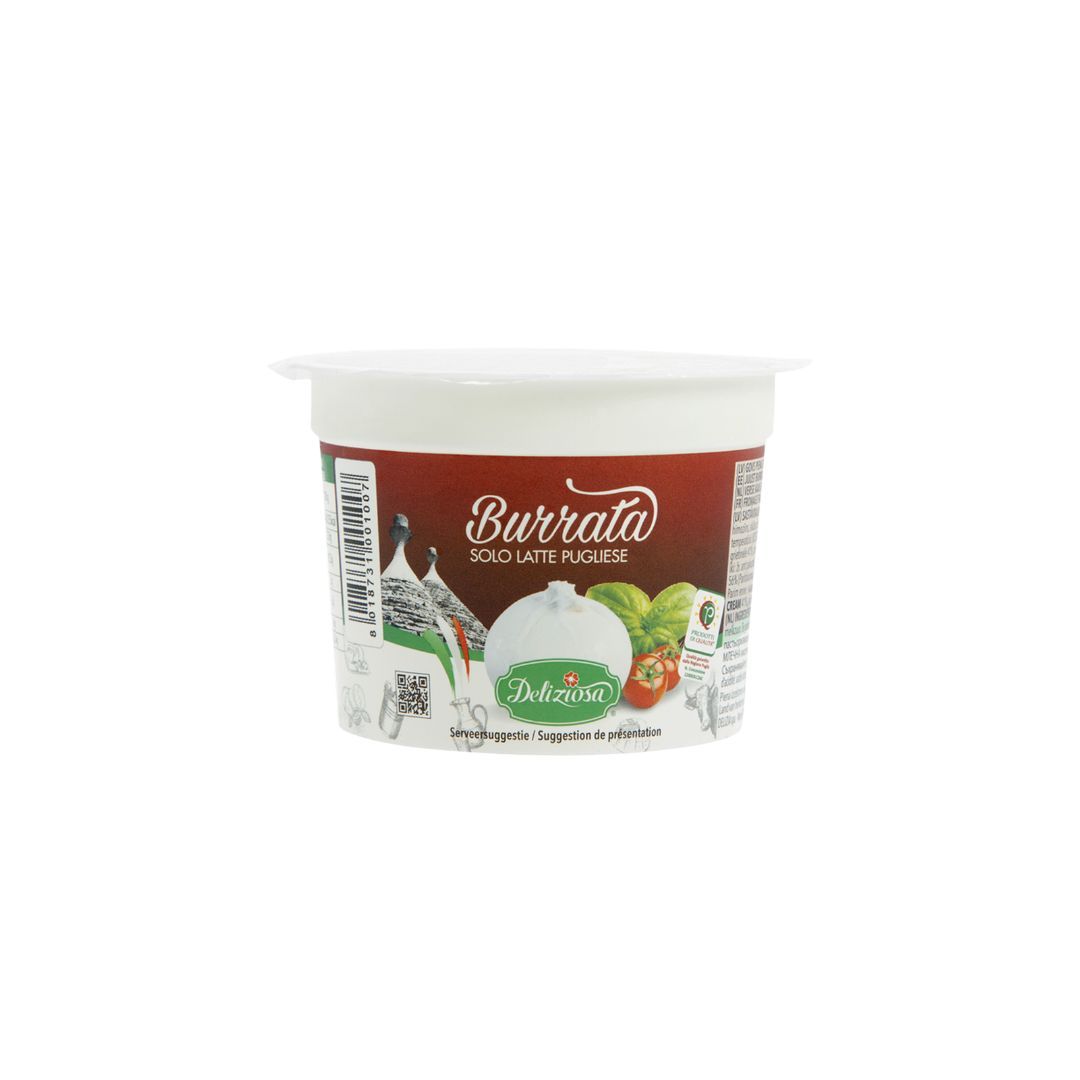 Ser włoski Burratina Deliziosa / Włoska burrata o kremowym wnętrzu 100g